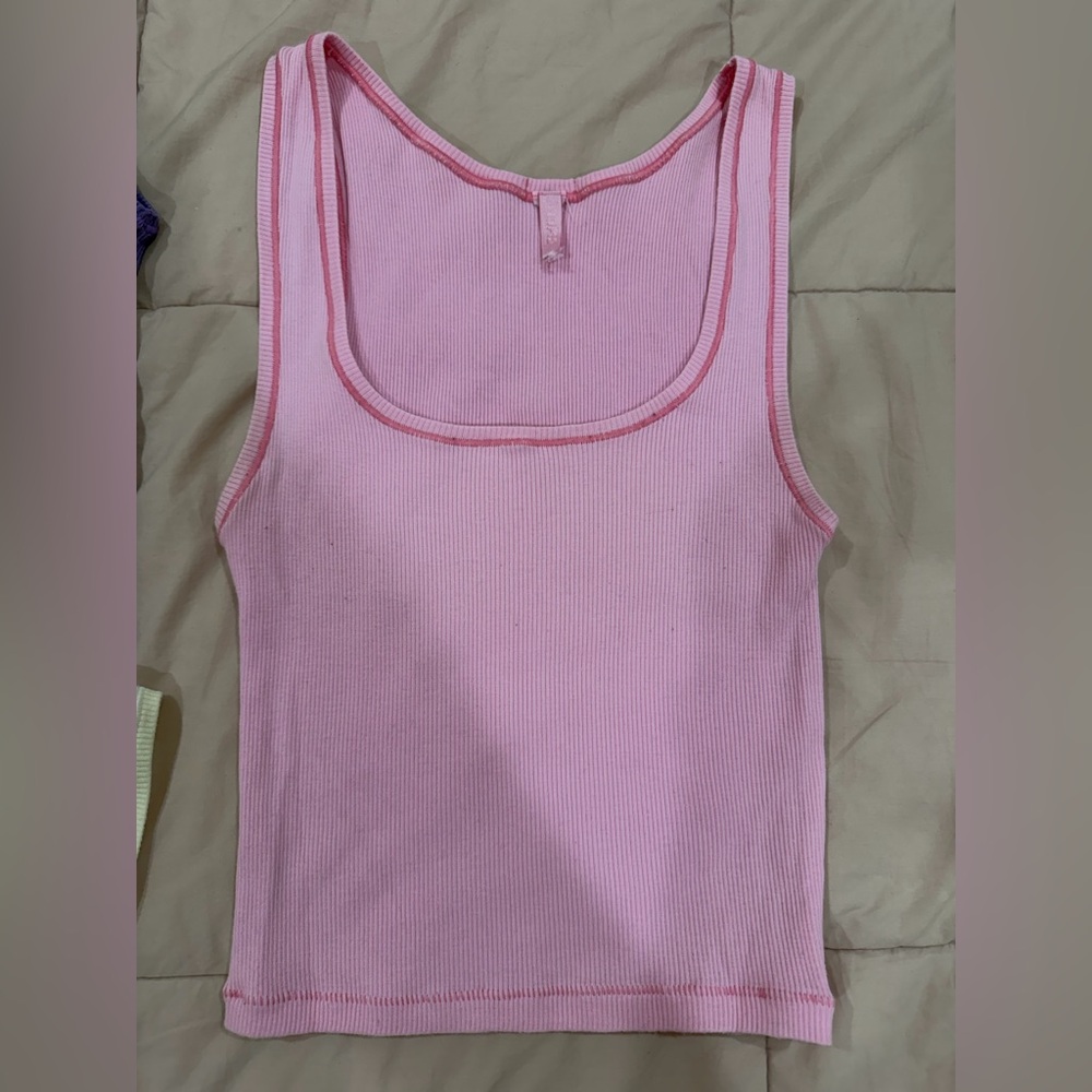 Skims Set/bundle of 4 Cotton Ribbed Tank Tops all in size Small